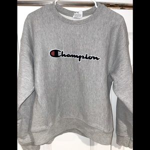Champion Light Gray Hoodie